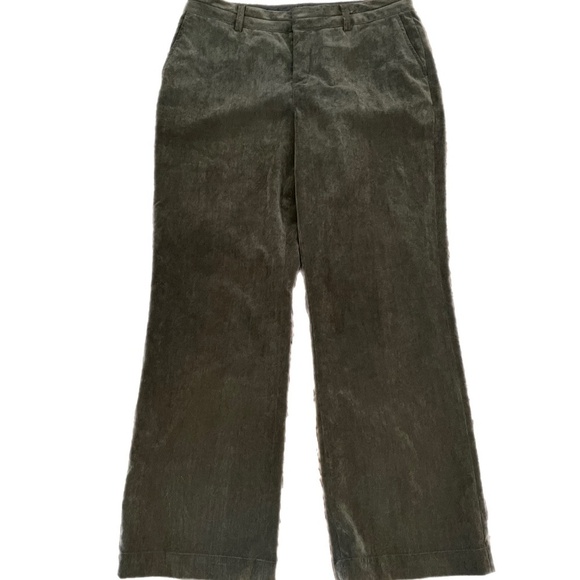 Coldwater Creek Contemporary Minimalist Classic Preppy Corduroy Trouser Velvety - Picture 1 of 4